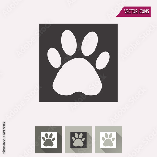 Paw - vector icon.