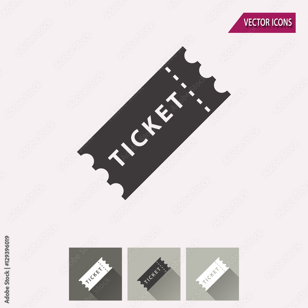 Obraz premium Ticket - vector icon.