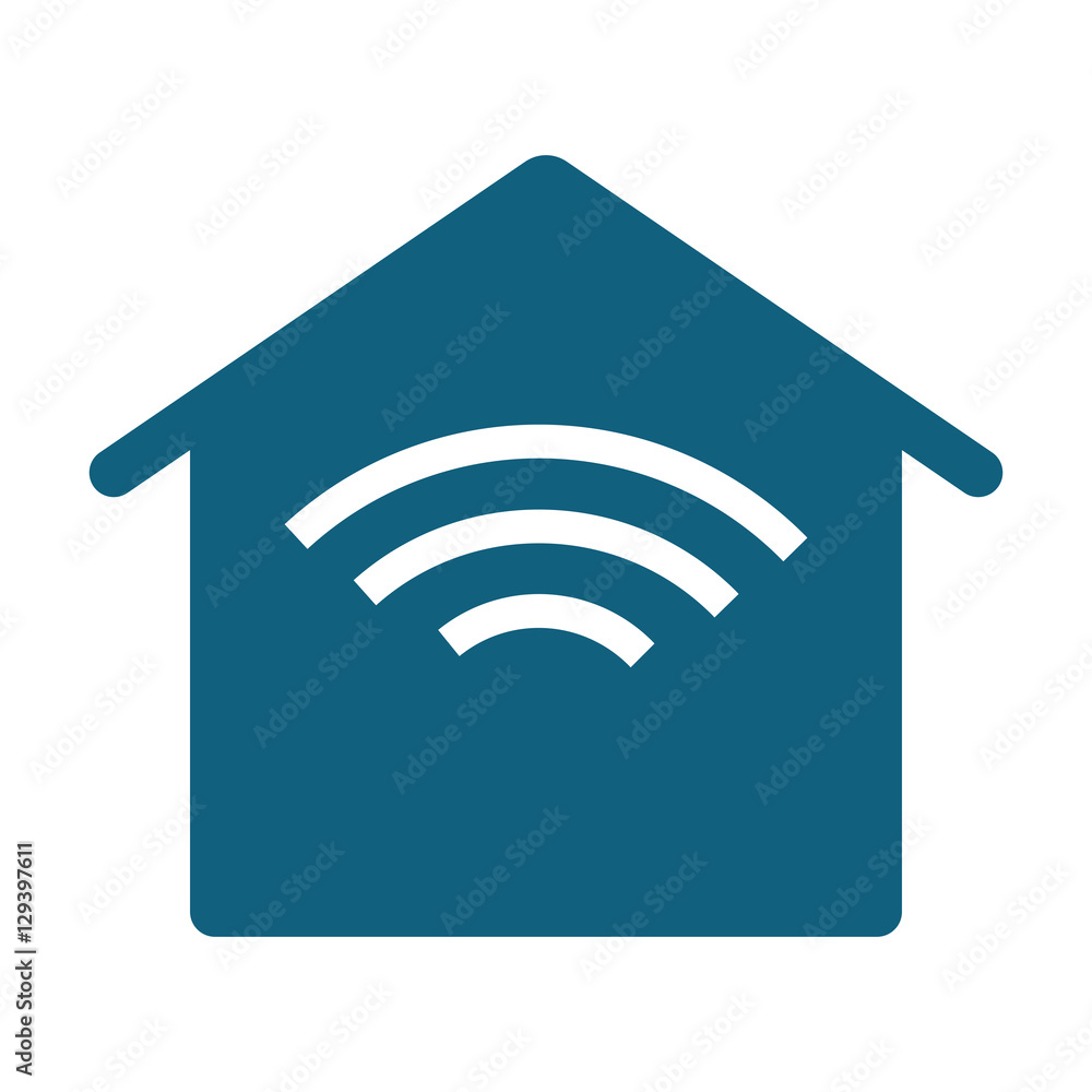 house with wifi signal icon image vector illustration design house with wifi signal icon image vector illustration design