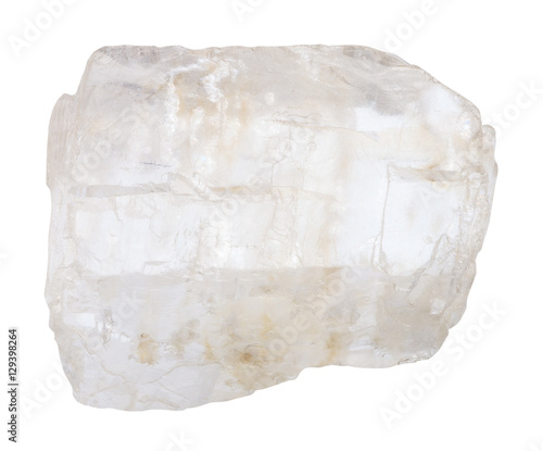 Petalite (castorite) crystal isolated