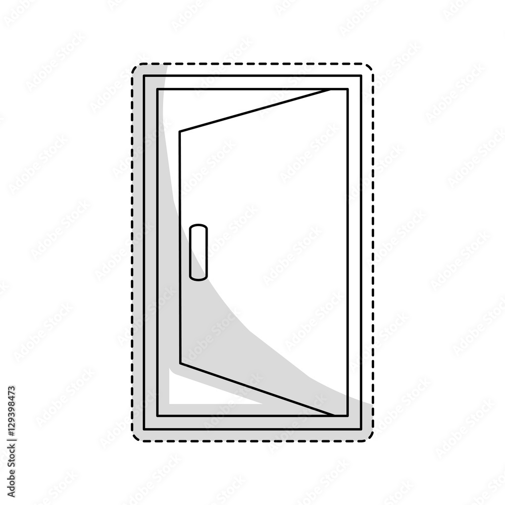 open door icon image vector illustration design open door icon image vector illustration design