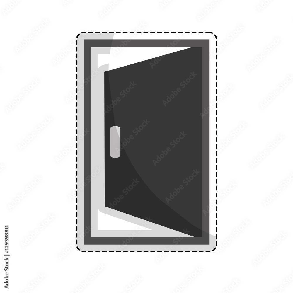open door icon image vector illustration design open door icon image vector illustration design