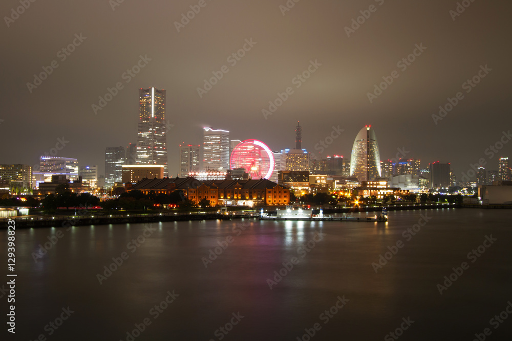 Japan Yokohama night view