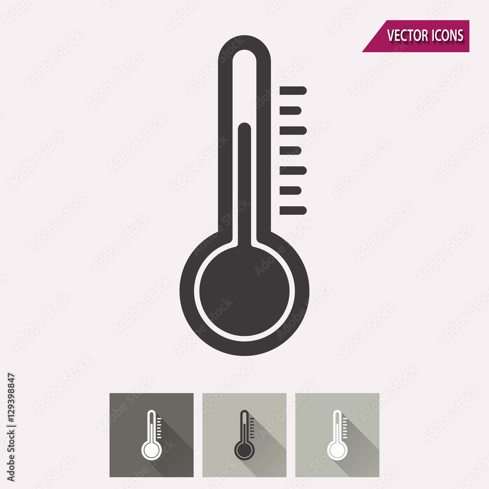 Thermometer - vector icon. Thermometer - vector icon.