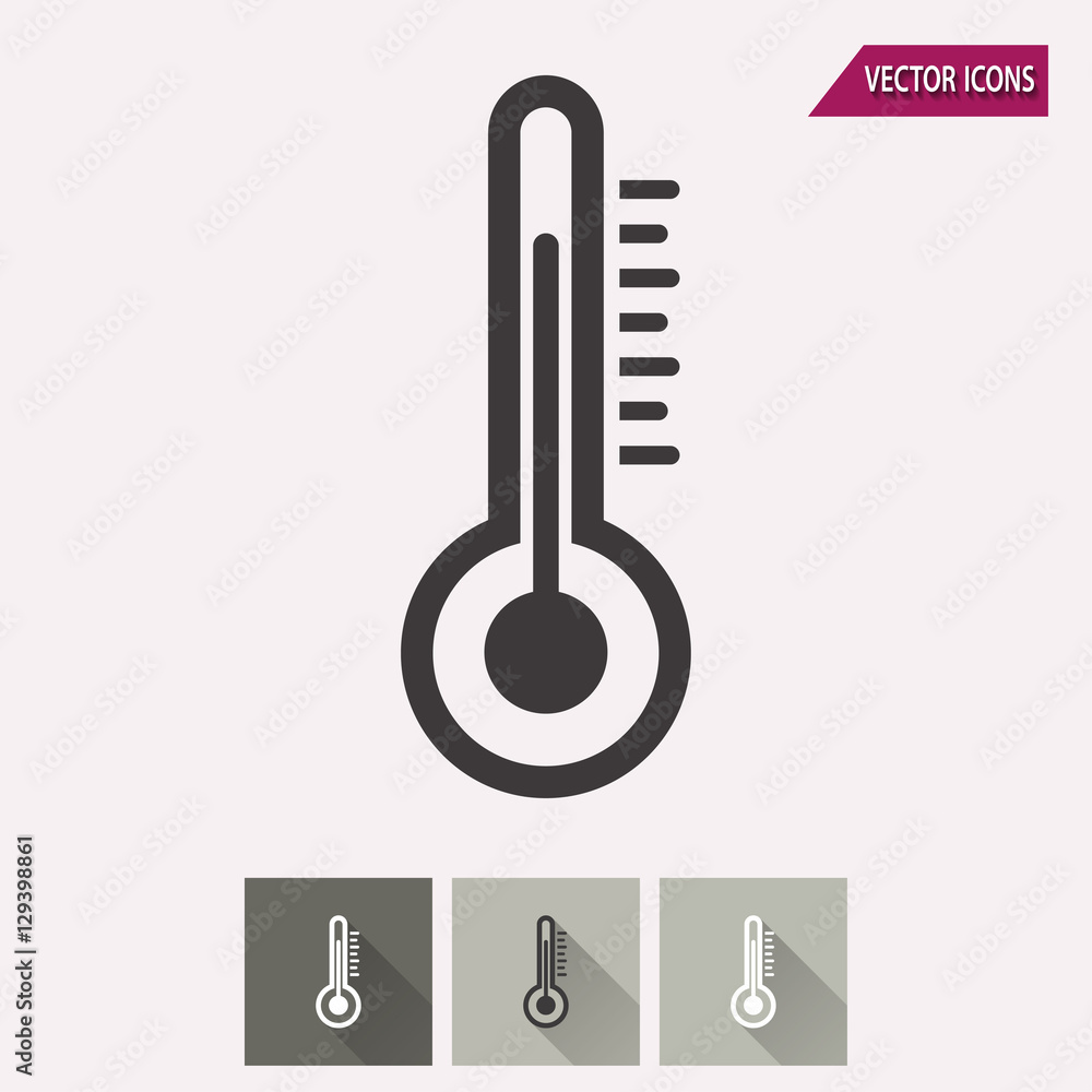 Thermometer - vector icon. Thermometer - vector icon.