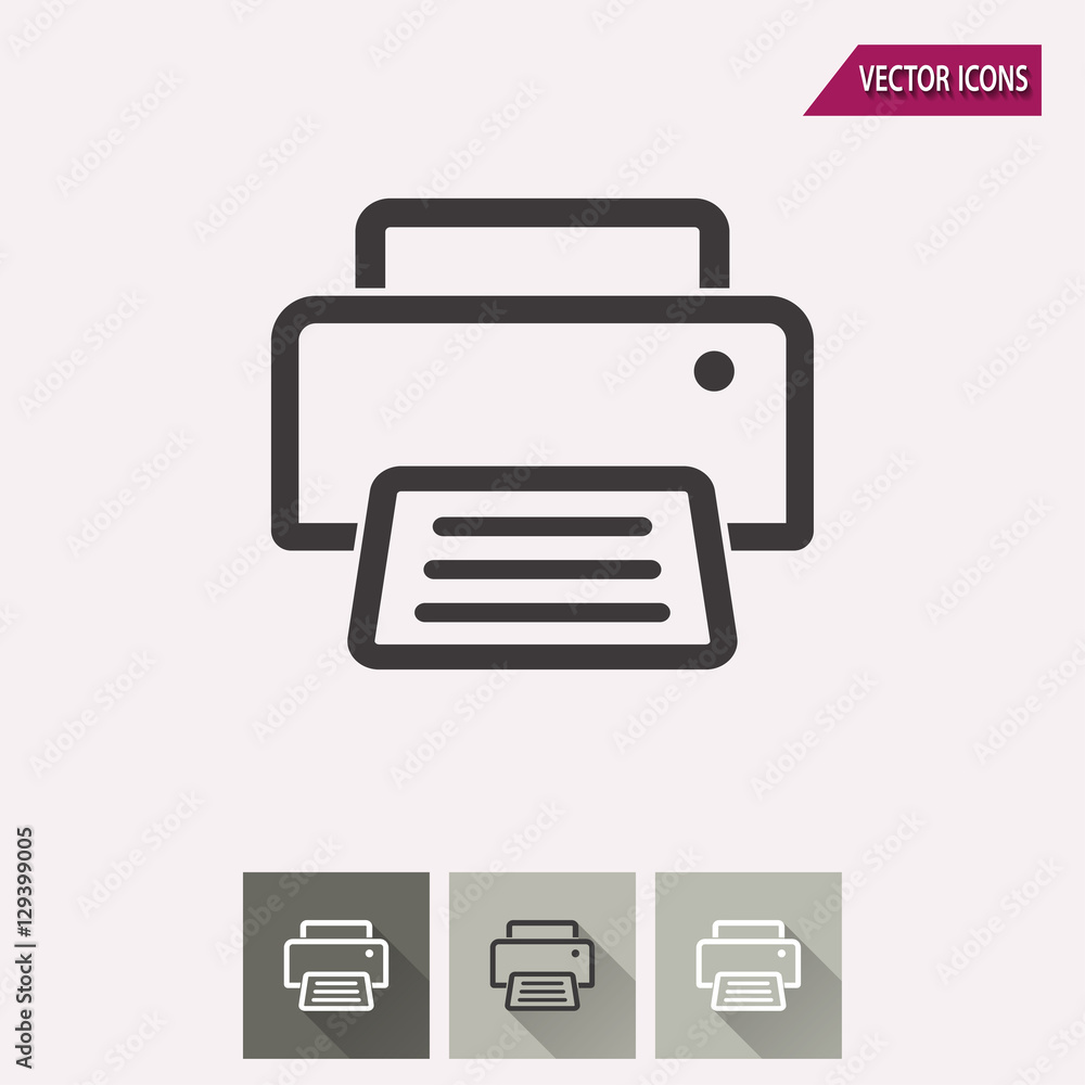 Printer - vector icon.