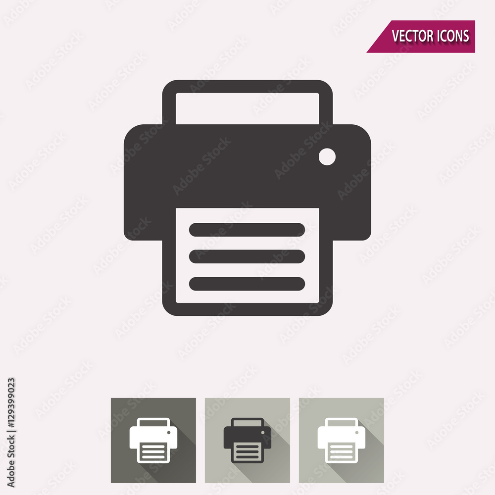 Printer - vector icon. Printer - vector icon.