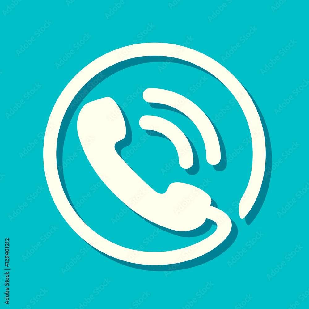 Flat Phone Icon Flat Phone Icon