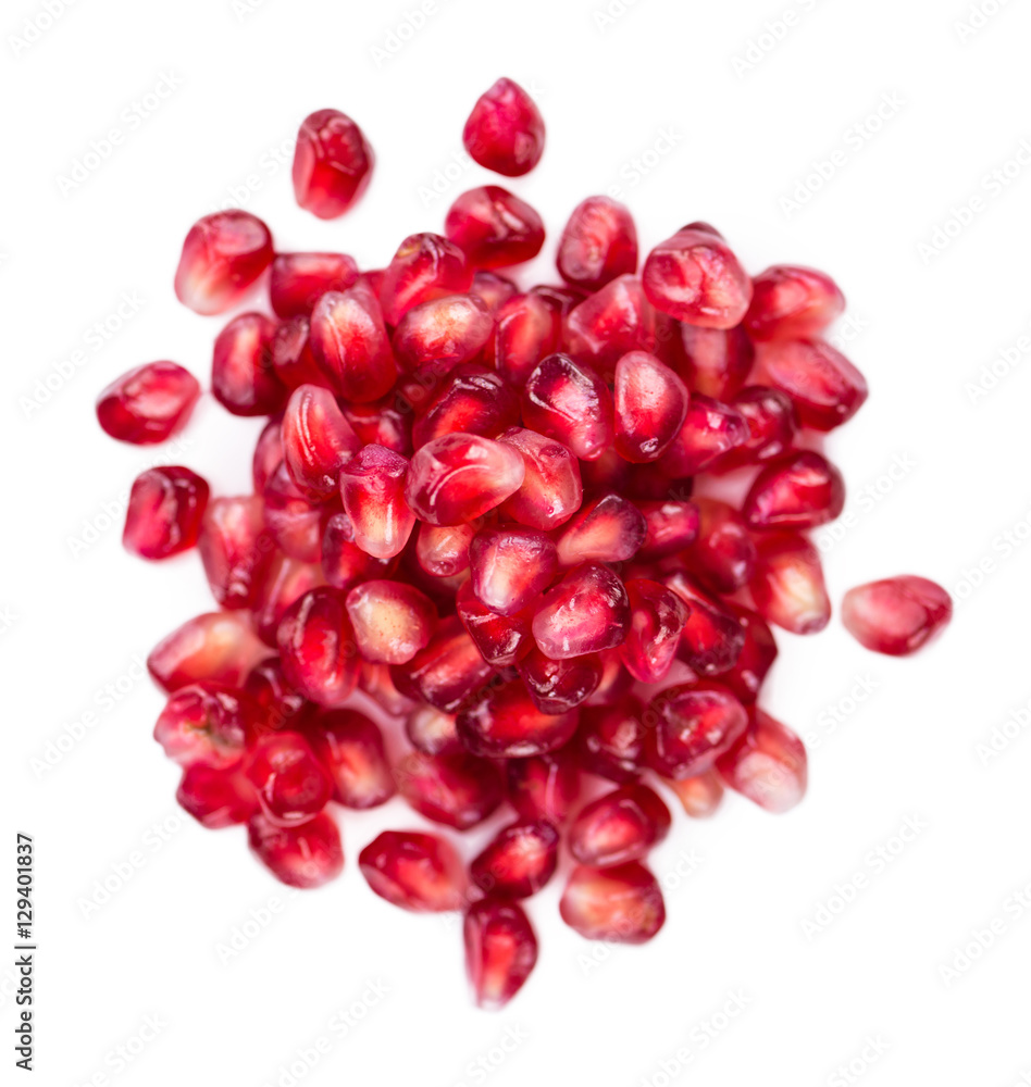 Pomegranate isolated on white Pomegranate isolated on white