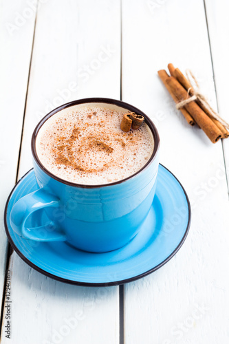 cocoa and cinnamon sticks