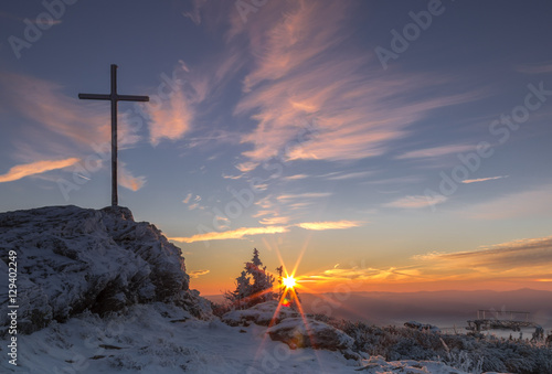 Sonnenaufgang auf dem Großen Arber