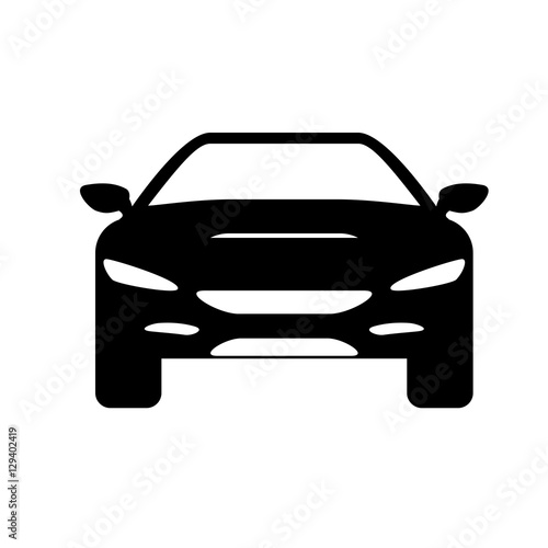 car frontview icon image vector illustration design 