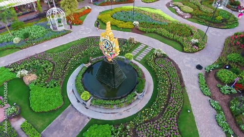 Aerial Views Logo for the King. The Celebration on the Auspicious Occasion of His Majesty the King’s 7th Cycle Birthday Anniversary, 5th December 2011 at Royal Park Rajapruek Royal Flora Ratchaphruek