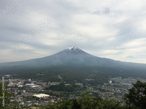 Fuji mountain with snow on top