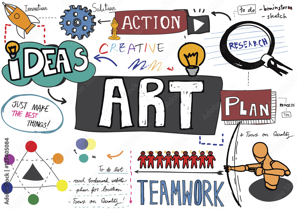 Fototapeta premium Art Artist Artistry Craft Talent Creativity Concept