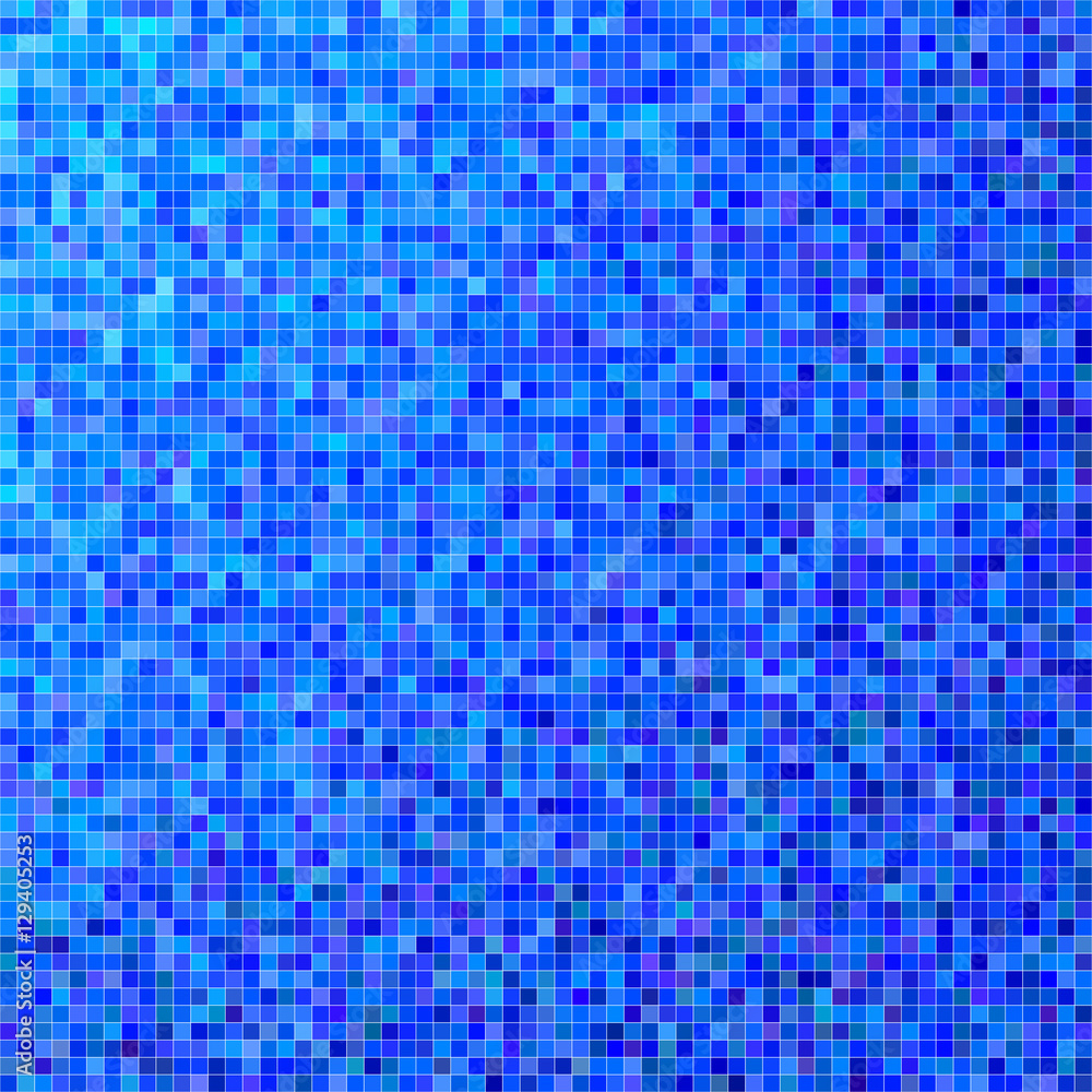 Blue square mosaic vector background design Blue square mosaic vector background design