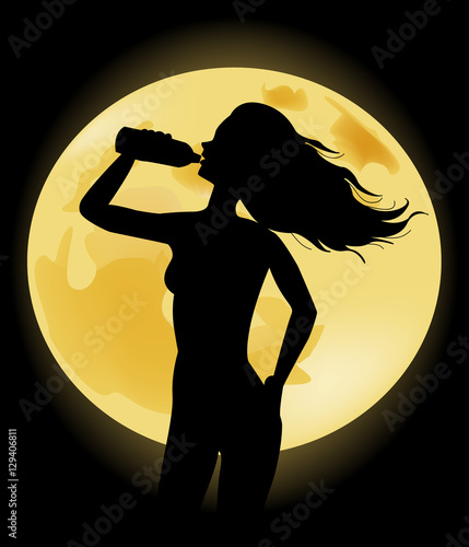girl drinking water