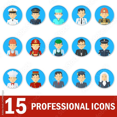 man professional icons face