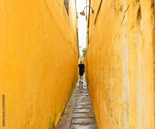 Tourist in Hoi An ancient town © giftography