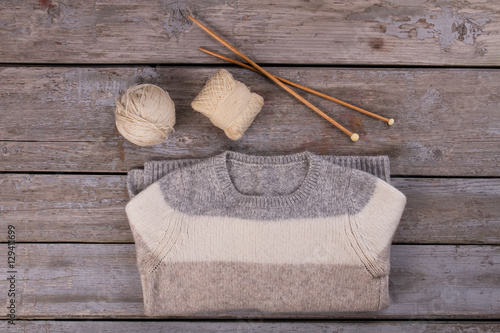 Light warm woolen sweater.