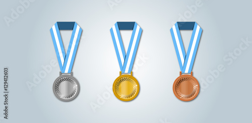 Medallas de plata, oro y bronce ARGENTINA