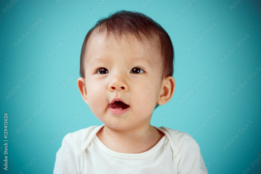Portrait of an adorable baby girl (soft focus on the eyes) Portrait of an adorable baby girl (soft focus on the eyes)
