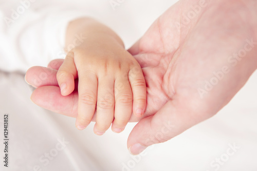 Soft focus and blurry of Baby Hands, vintage style color effect © DN6