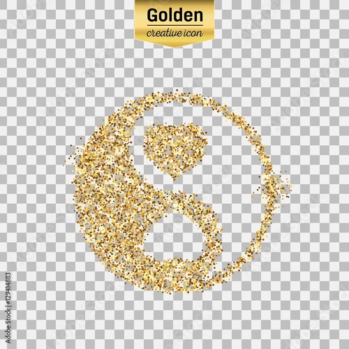 Gold glitter vector object