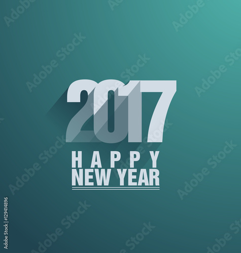 Happy New Year greeting card
