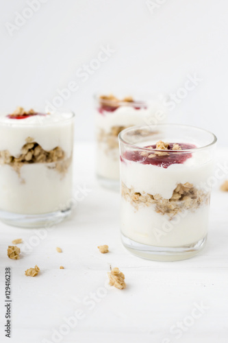 Wallpaper Mural yogurt with muesli and jam Torontodigital.ca