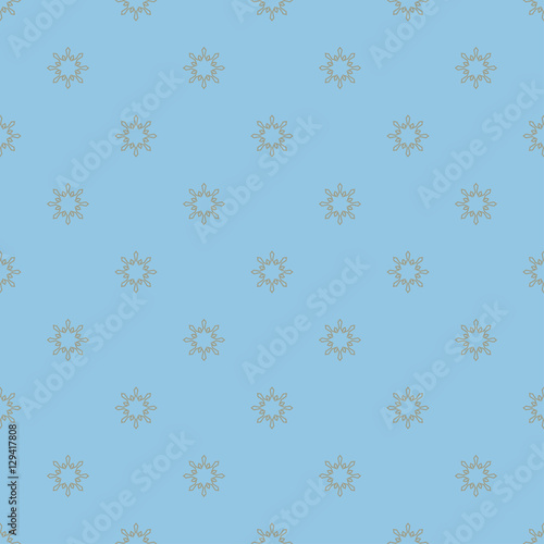 Christmas snowflakes seamless background. 