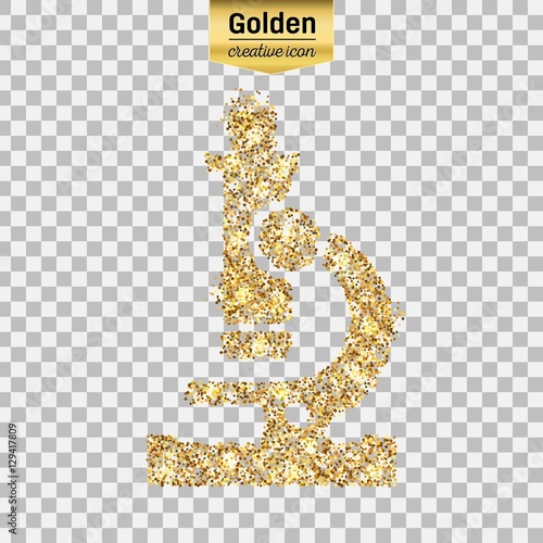 Gold glitter vector icon