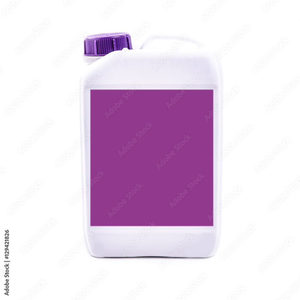 Fototapeta premium White plastic jerry can isolated on a background