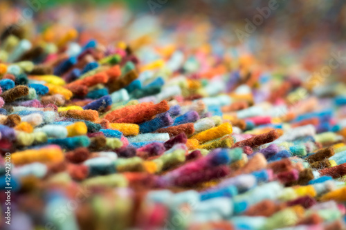 colorful textile closeup