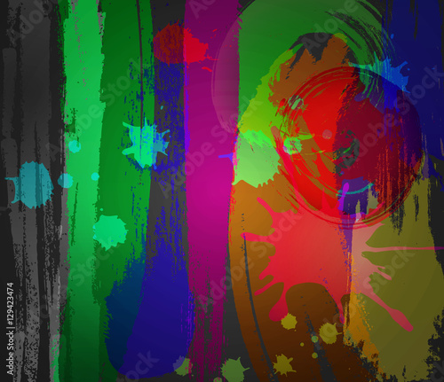 Abstract colorful grunge background. Vector