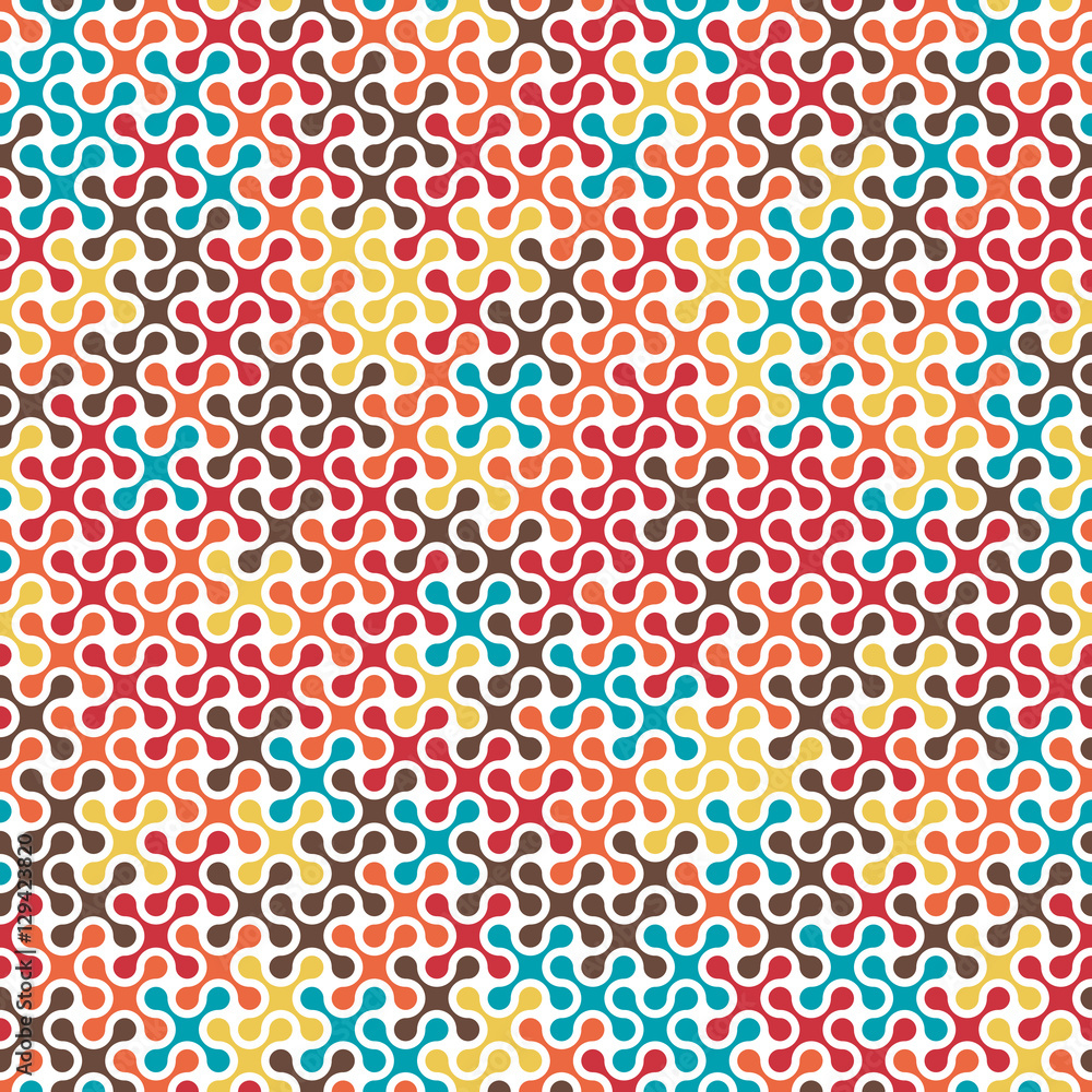 Tech colorful rounded meta balls seamless pattern Tech colorful rounded meta balls seamless pattern