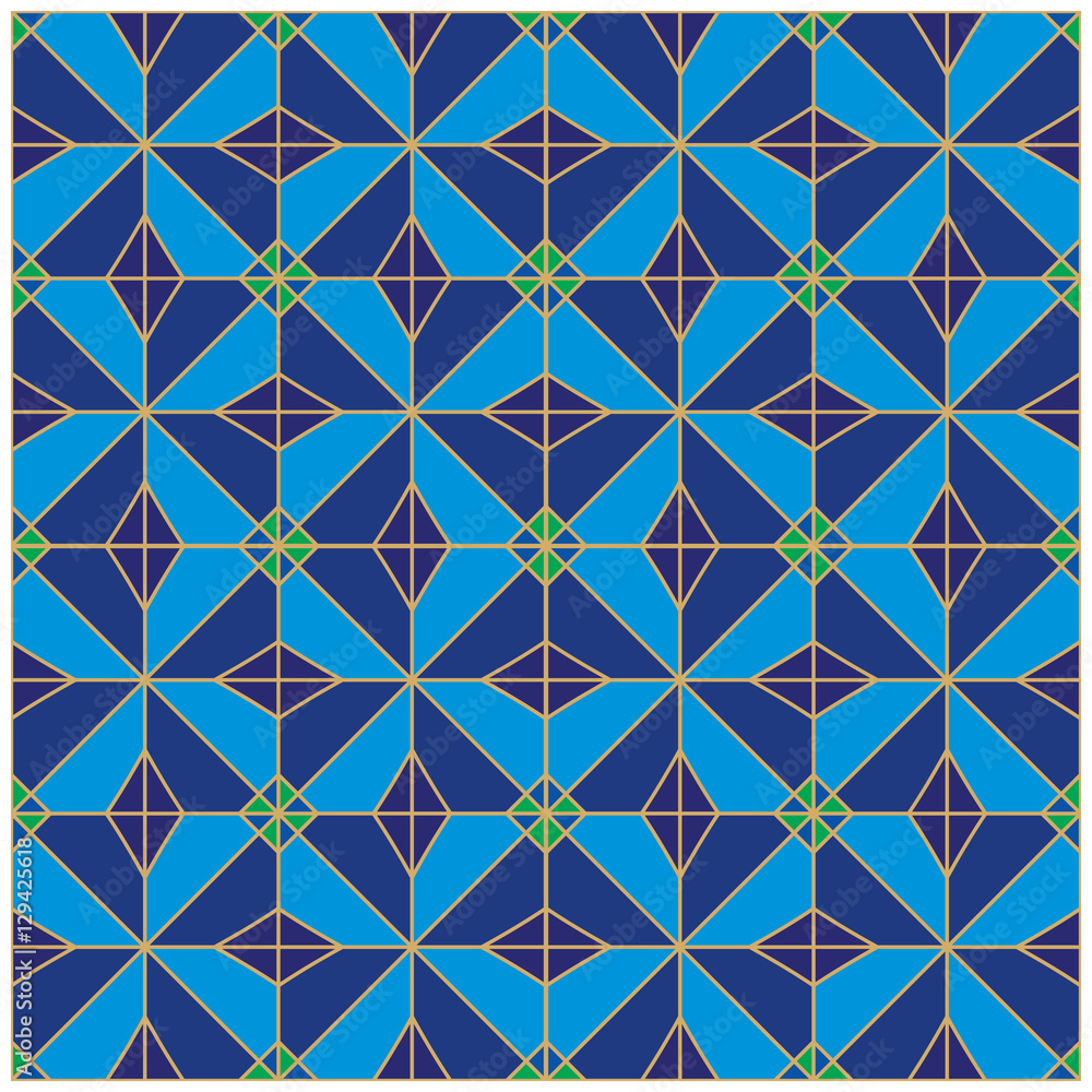 Seamless oriental geometric patterns Seamless oriental geometric patterns