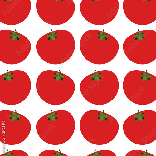silhouette colorful pattern with tomatos vegetable vector illustration