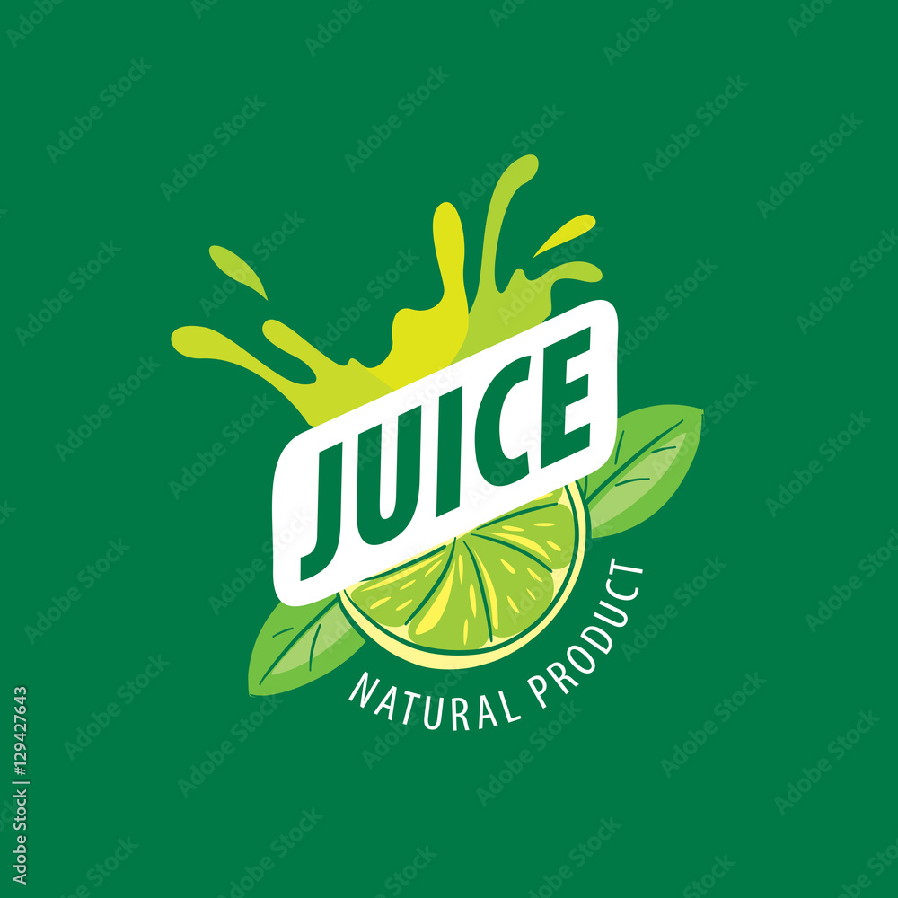 Naklejka premium vector logo juice