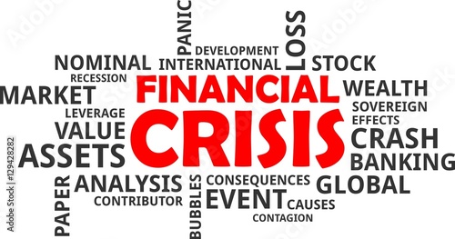 word cloud - financial crisis