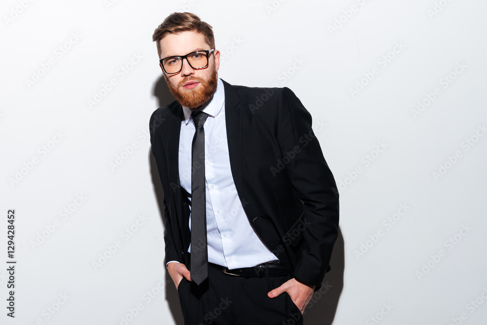 Handsome business man in glasses Handsome business man in glasses