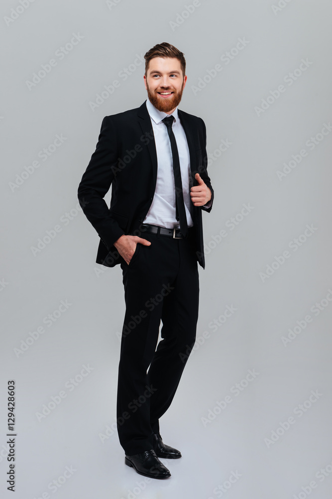 Full length smiling business man Full length smiling business man