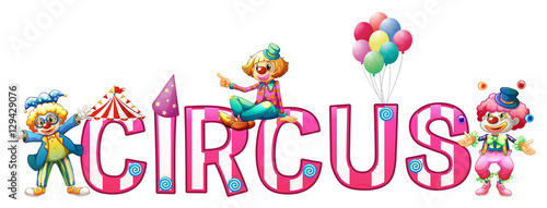 Font design for word circus