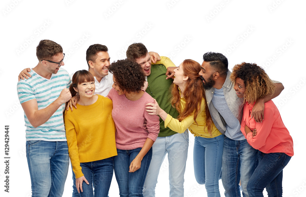 international group of happy laughing people international group of happy laughing people