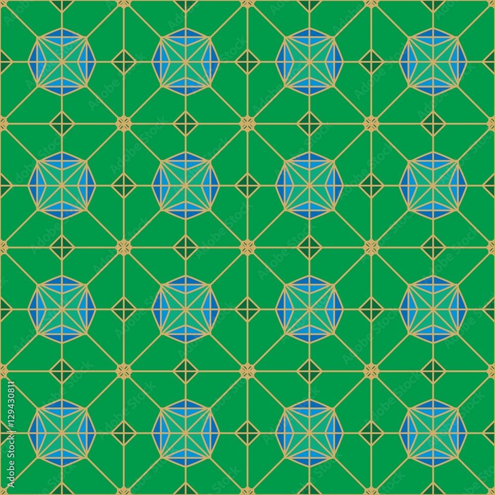 Seamless oriental geometric patterns Seamless oriental geometric patterns