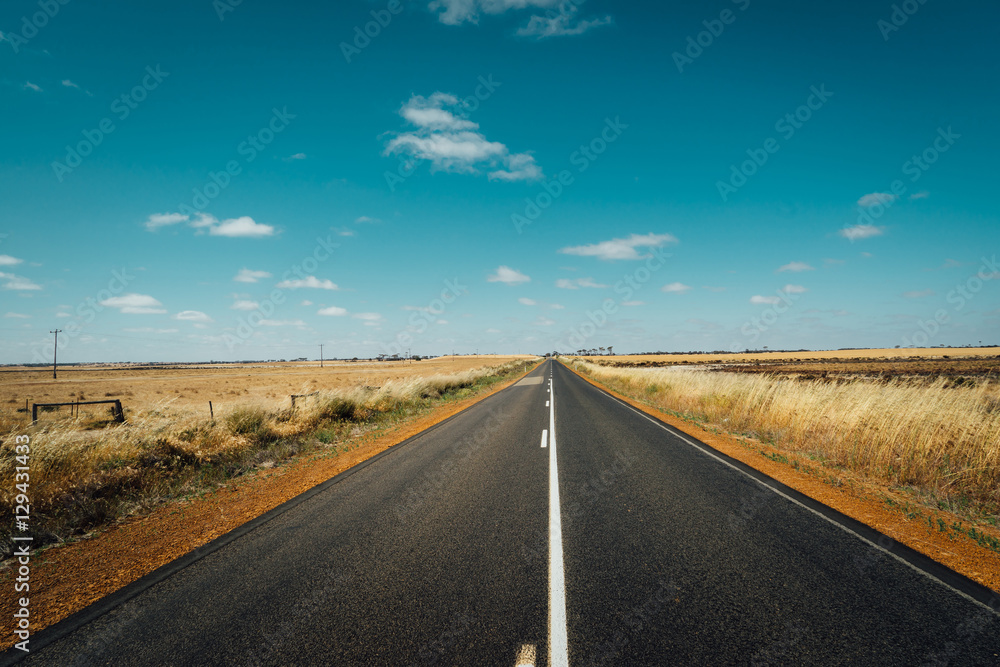 Asphalt road on Westen Australia .