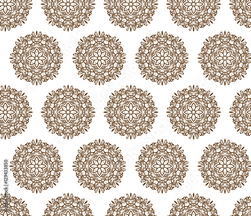 Seamless floral ornamental background, vector illustration
