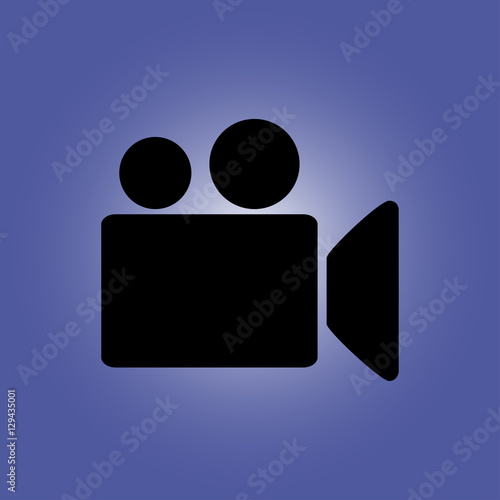 videocamera icon. flat design