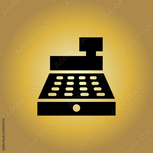 cash-register icon. flat design