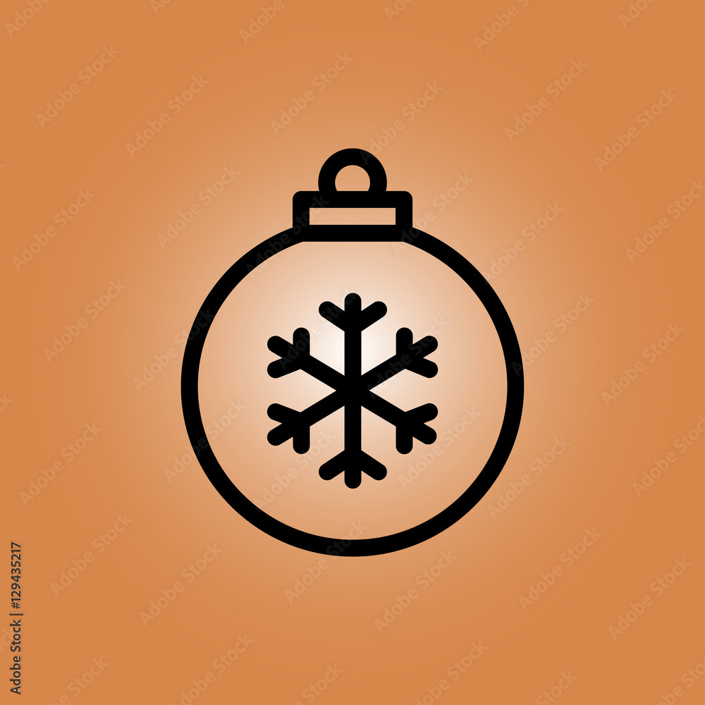christmas tree toy icon. flat design christmas tree toy icon. flat design